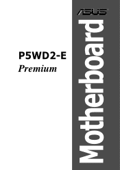 Asus P5WD2-E Premium P5WD2-E Premium User's Manual for English Edition