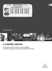 Behringer UMX250 Manual