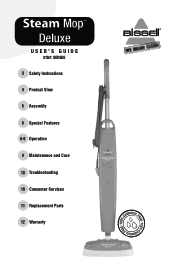 Bissell Steam Mop Deluxe User Guide - English