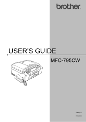 Brother International MFC 795CW Users Manual - English