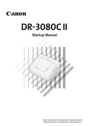 Canon imageFORMULA DR-3080CII Color User Manual