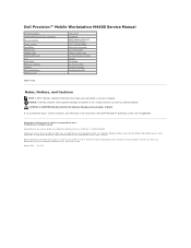 Dell Precision M4400 Service Manual