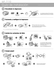 Epson WorkForce WF-7110 Installation Guide (Spanish)