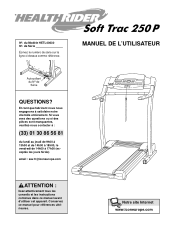 HealthRider 250p Treadmill French Manual