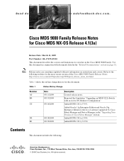 HP Cisco Nexus 5000 Cisco MDS 9000 Family Release Notes for Cisco MDS NX-OS Release 4.1(3a) (OL-17675-05 E0, March 2009)