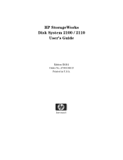 HP StorageWorks Disk System 2110 HP StorageWorks Disk System 2100/2110 User's Guide (August 2004)
