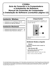 Oki C3200n Gu쟠de Conexi?n a la Computadora e Instalaci?n de Software, Manual de Conex?es do Computador e Instala袯 do Software