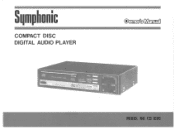 Symphonic CD1000 Owner's Manual