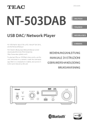 TEAC NT-503DAB Owner s Manual Deutsch Italiano Nederlands Svenska