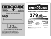 Whirlpool WRT111SFAW Energy Guide