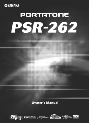 Yamaha PSR-262 Owner's Manual