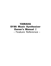 Yamaha SY85 Owner's Manual (feature Reference) (image)