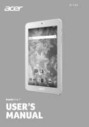Acer Iconia B1-7A0 User Manual