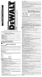 Dewalt DWS780 Instruction Manual