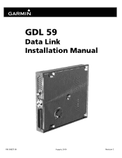 Garmin GDL 59 – Data Logger & Wi-Fi Datalink Installation Manual