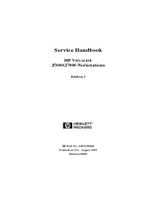 HP Visualize J5000 hp Visualize J5000, J7000 workstations service handbook (a4978-90048)