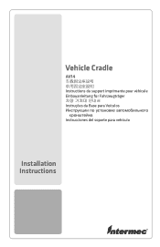 Intermec PB22 AV14 Vehicle Cradle Installation Instructions