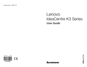 Lenovo IdeaCentre K330 Lenovo IdeaCentre K3 Series User Guide V4.0