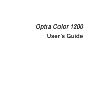 Lexmark Optra Color 1200 User's Guide