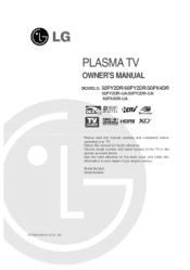 LG 50PX4DR Owners Manual