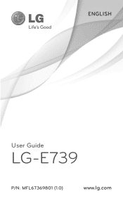 LG LGE739 Owners Manual - English