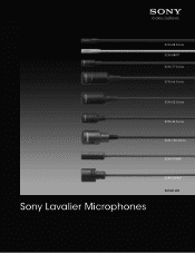 Sony ECM-166BC Brochure (Sony Lavalier Microphones)