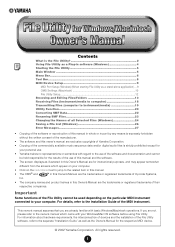 Yamaha Utility Owner's Manual