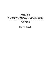 Acer Aspire 4520 Aspire 4220 / 4520 User's Guide EN