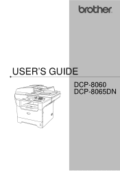 Brother International DCP-8060 Users Manual - English