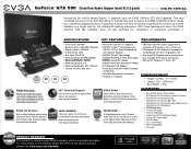 EVGA GeForce GTX 590 Classified Hydro Copper Quad SLI 2 pack PDF Spec Sheet