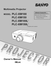 Sanyo PLC-XM100/L Owner's Manual