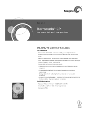 Seagate ST32000542AS Barracuda LP Data Sheet