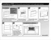 Sharp KB6002LW Installation Tips: 30' in 33' Face Frame Cabinet