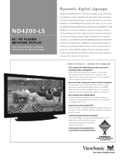 ViewSonic ND4200-LS ND4200-LS Specification Sheet
