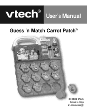 Vtech Guess 'n Match Carrot Patch User Manual