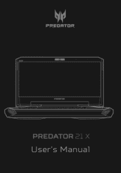 Acer Predator GX21-71 User Manual W10