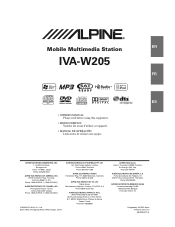 Alpine IVA W205 User Manual