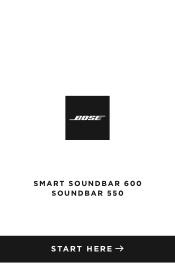 Bose Smart Soundbar 600 Multilingual Quick Start Guide