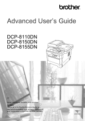 Brother International DCP-8150DN Advanced User's Guide - English