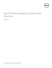 Dell DR4300e DR Series System Cleaner Best Practices