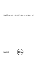 Dell Precision M6600 Owner's Manual
