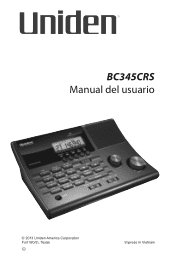 Uniden BC365CRS Spanish Owner's Manual