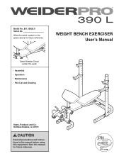 Weider Pro 9635 English Manual