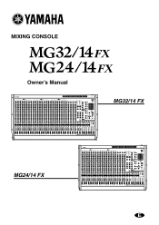 Yamaha MG32 MG32/14FX MG24/14FX Owners Manual