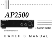 Harman Kardon AP2500 Owners Manual