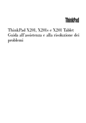 Lenovo ThinkPad X201 (Italian) Service and Troubleshooting Guide