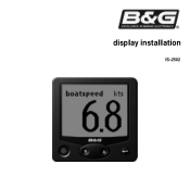Lowrance Auto-Standby button Metal H1000 Display Installation Manual