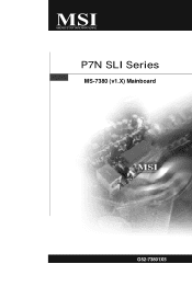 MSI P7N SLI-FI User Guide