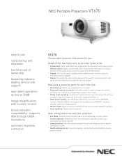 NEC VT670 VT670 spec sheet