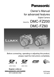 Panasonic DMCFZ60 DMCFZ200 User Guide